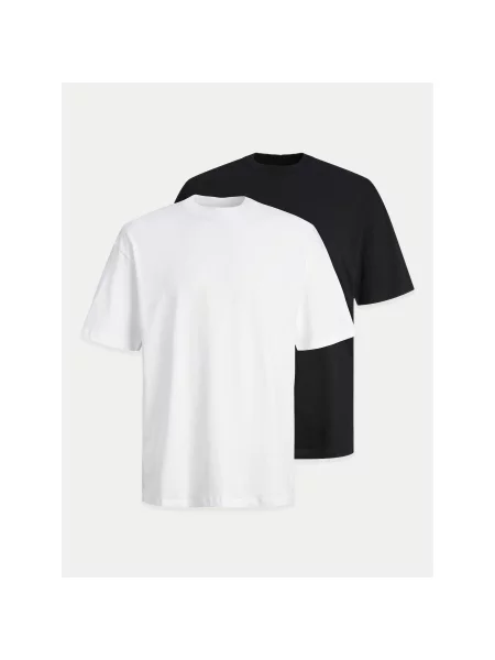 JACK & JONES Majica Bradley temno modra bela