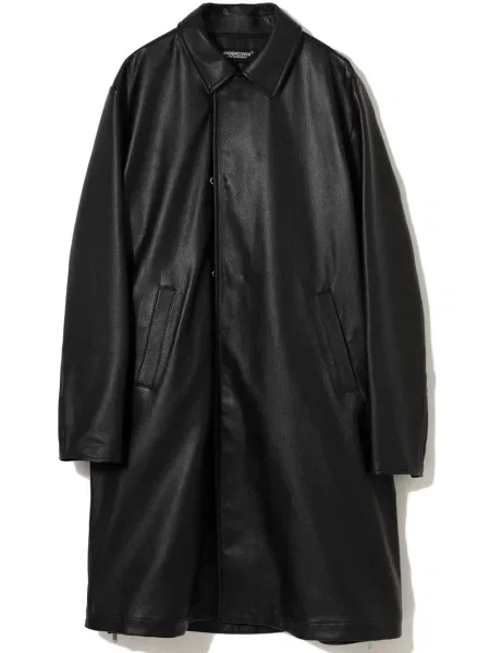 Palton Undercover din piele negru