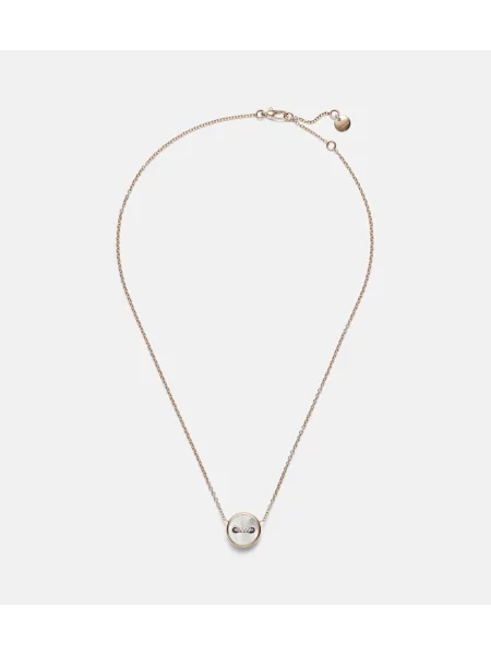 Pandantiv Pomellato cu perle cu buline roz