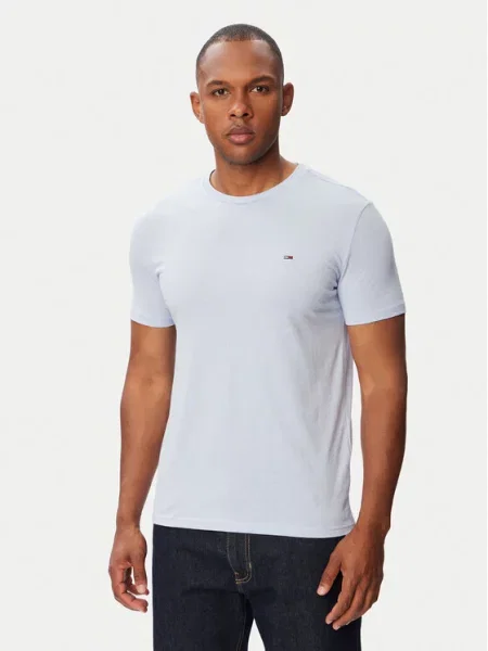 Tommy Jeans Tricou Jaspe deschis albastru