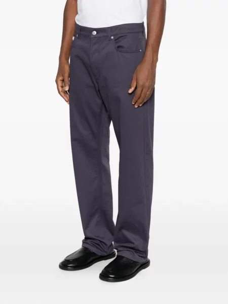 Pantaloni Moschino cu autograf violet