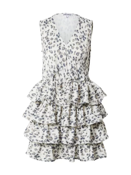 Rochie / crem / albastru noapte bej
