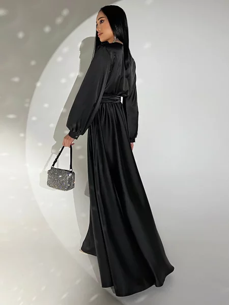 Макси платье Jadone Fashion без косточек черное