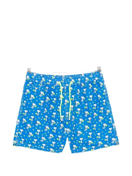 Slip de baie Mc2 Saint Barth cu imagine cu cordon albastru