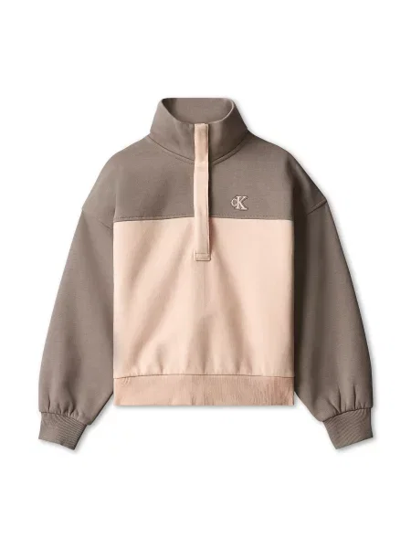 Palton copii Calvin Klein Jeans maro