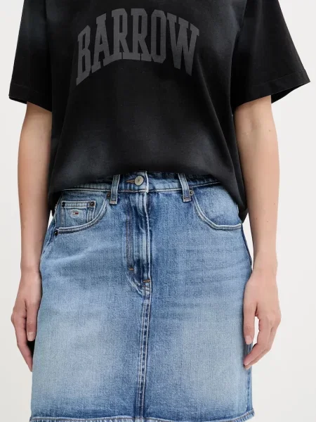 Tommy Jeans spódnica jeansowa niebieski mini ołówkowa czarna