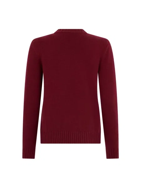 Dzianinowy sweter Moorer czerwony
