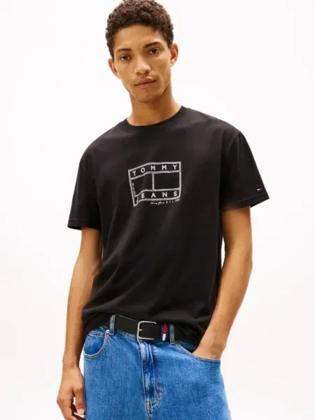 Tricou Tommy Jeans negru