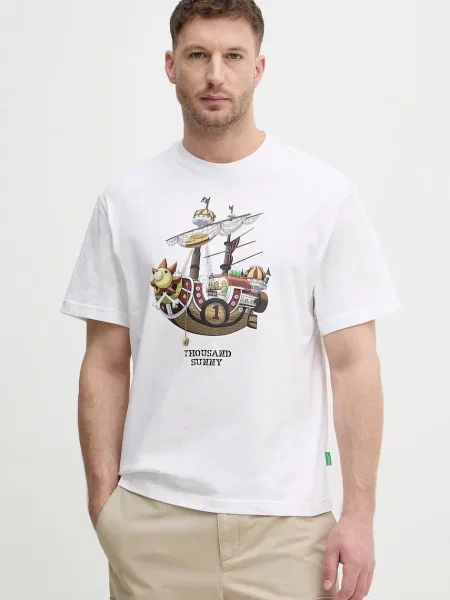 United Colors of Benetton t-shirt ONE PIECE biała