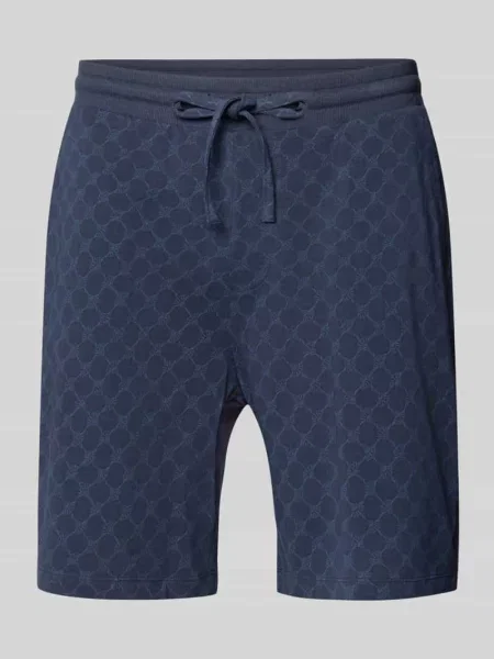 Szorty z bawełny z wzorem z logo Joop! Collection