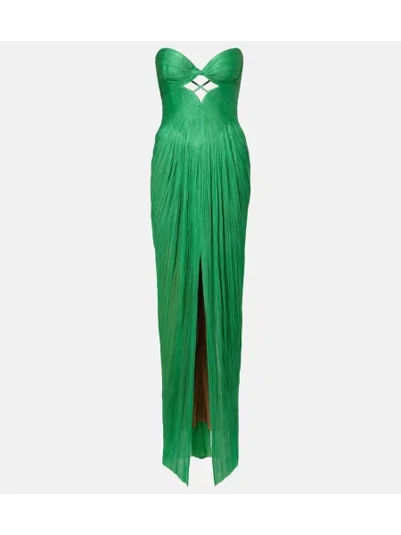 Rochie Maria Lucia Hohan de mătase verde