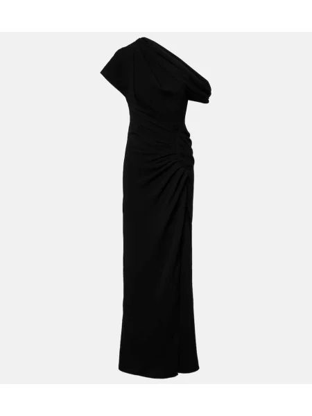 Rochie maxi Simkhai drapată de costum negru