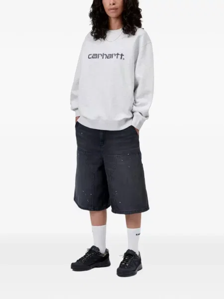 Siuvinėtas džemperis Carhartt Wip pilka