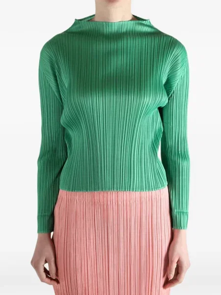 Top Pleats Please Issey Miyake verde