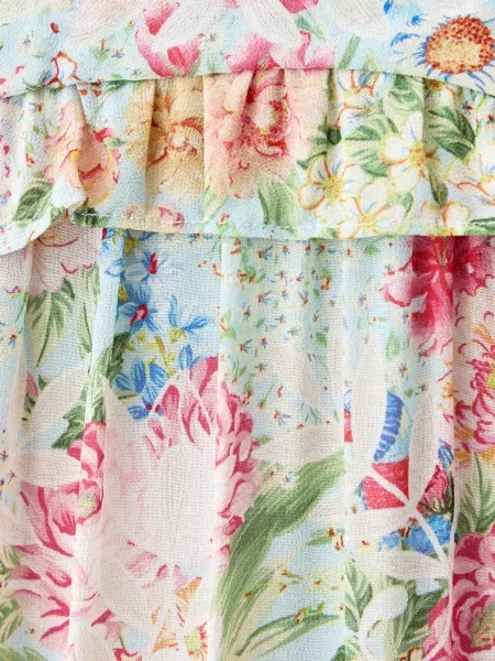 Rochie maxi Farm Rio cu model floral cu imagine