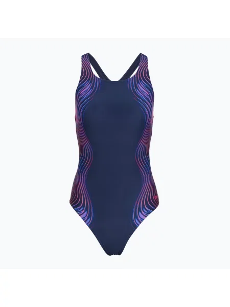 Costum de baie întreg pentru femei Speedo Print Medalist peacoat