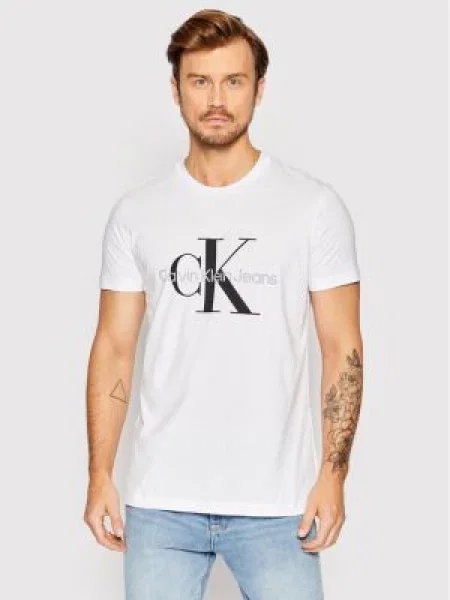 T-Shirt Calvin Klein Jeans λευκό