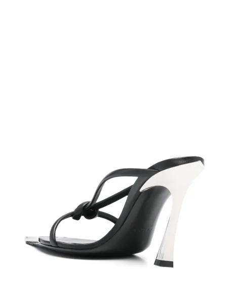 Sandale Mugler din piele negru