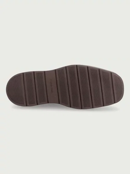 Calvin Klein bokacsizma női velúr FLATFORM MID BOOT SUEDE WL barna