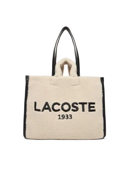 Geantă Lacoste Écru alb