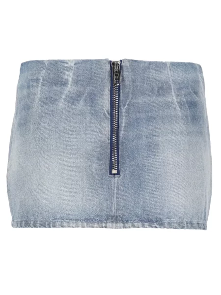 Fustă din denim Alexander Wang albastru