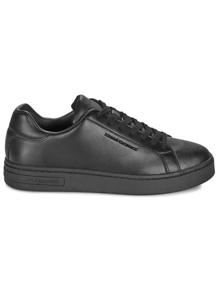 Sneakerși Armani Exchange din piele negru