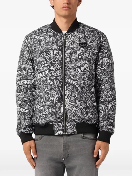Geacă bomber Philipp Plein negru