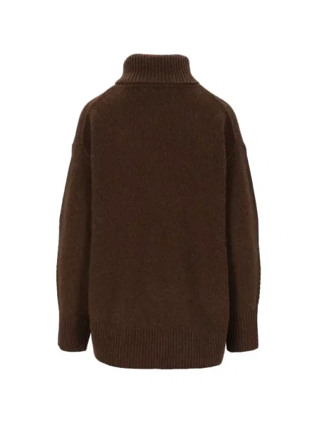 Pulover Arch4 din cașmir chunky maro