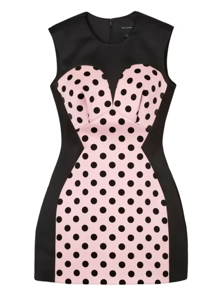 Rochie Marc Jacobs cu buline de costum negru