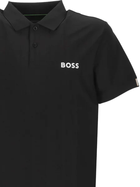 Tricou polo Boss cu imagine negru
