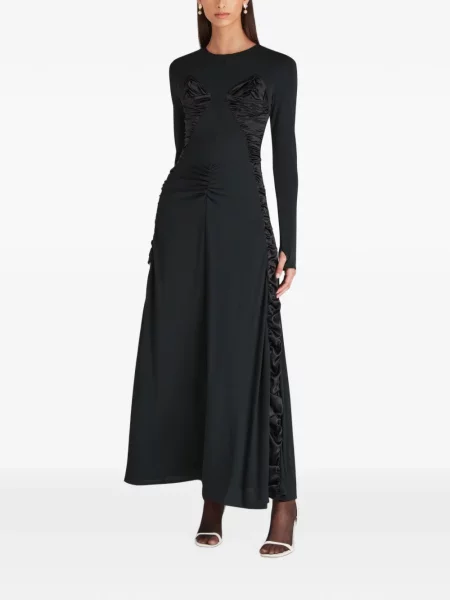 Rochie maxi Violante Nessi cu volane negru