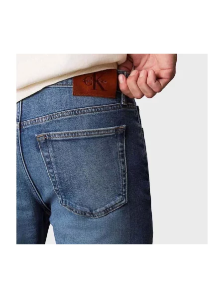 Nohavice Calvin Klein Jeans modrá
