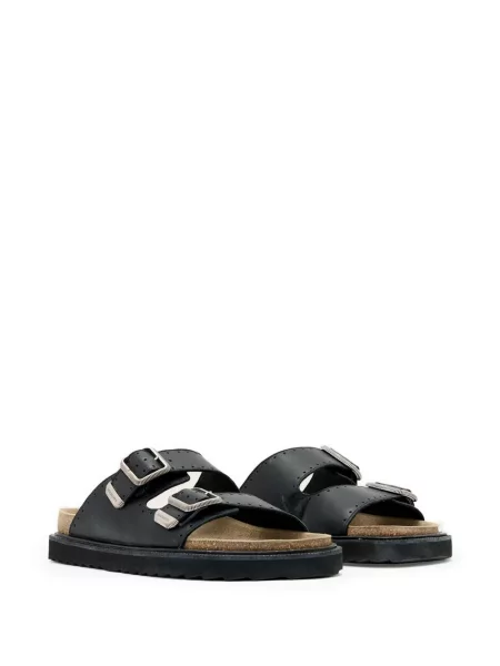 Papuci Allsaints cu cataramă negru