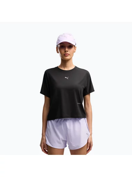 Tricou de alergare pentru femei PUMA Run Brightstride Cloudspun puma black negru