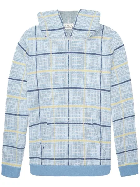 Bluza z kapturem God's True Cashmere z kaszmiru niebieska