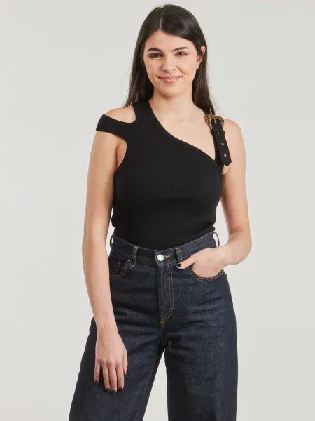 Top Versace Jeans Couture negru