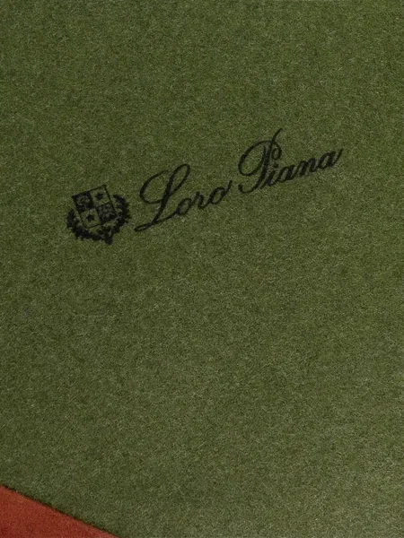 Fular Loro Piana cu imagine verde