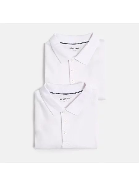 Reserved Polo tričko 2 ks bílá