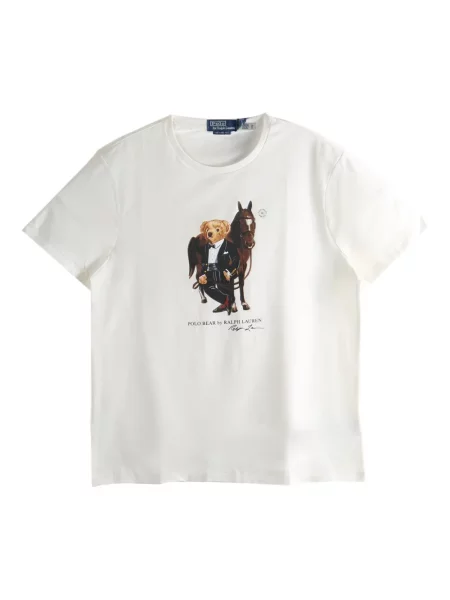 Șnur de strângere tricou Polo Ralph Lauren cu dungi violet