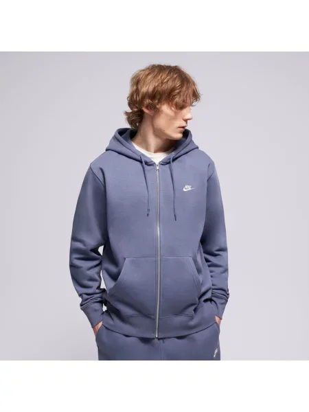 Nike Bluza Rozpinana M Nk Club Bb Fz Hoodie niebieska