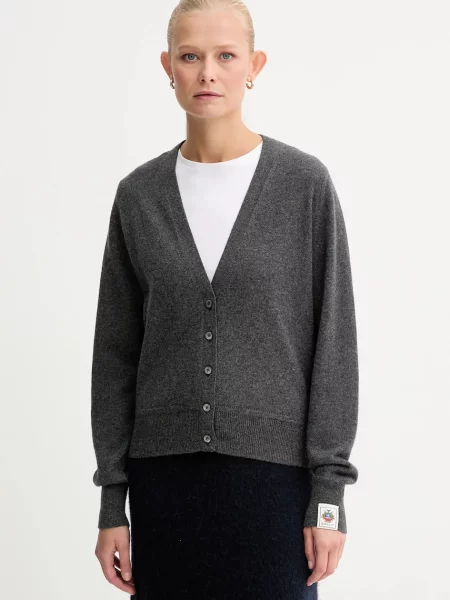 Bally cardigan din cașmir light gri