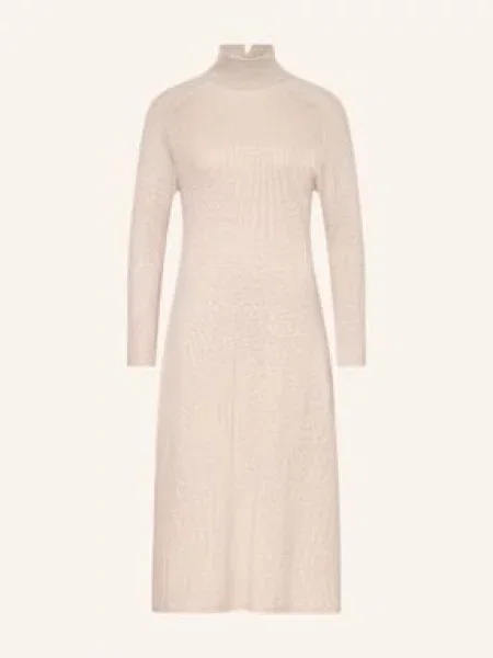 Antonelli Firenze Sukienka Z Dzianiny Berenice beige beżowa