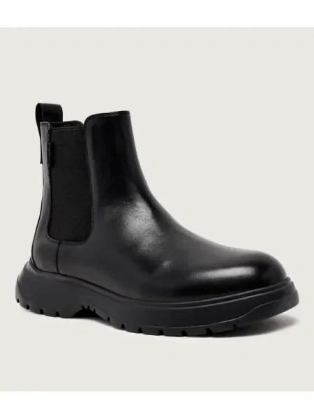 Karl Lagerfeld De piele ghete chelsea MAGNUS negru