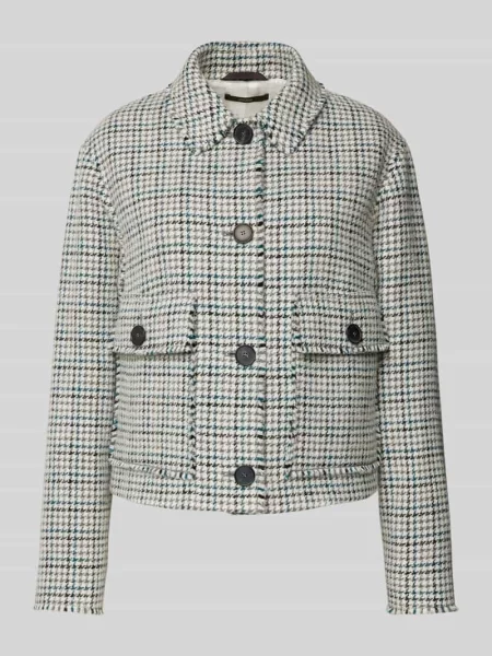 Żakiet z mieszanki żywej wełny z listwą guzikową Windsor biała