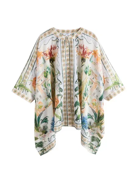 Next Rochie de plaja / opal / verde / corai bej