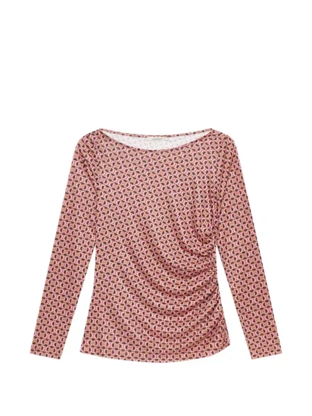 Lung tricou Maliparmi cu imagine roz