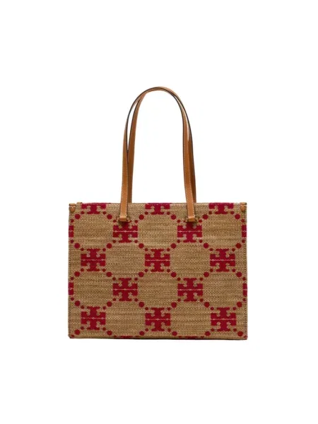 Shopperka Tory Burch beżowa