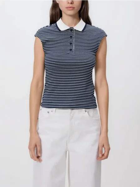 Reserved Bluză stil polo multicolor