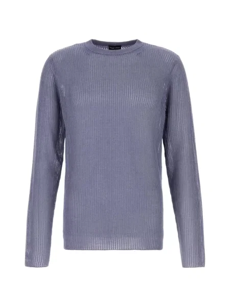 Pulover Giorgio Armani cu nervuri violet