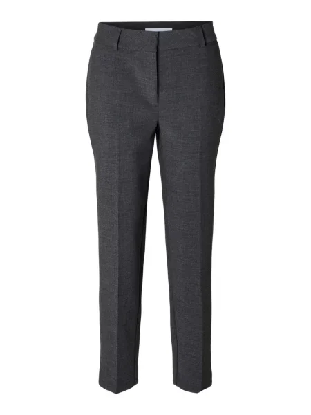 SELECTED FEMME Pantaloni cu dungă RITA-RIA închis gri